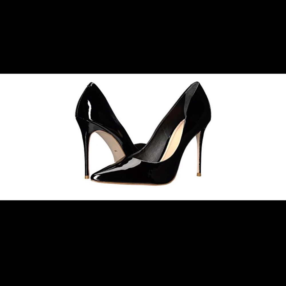 Massimo Matteo Black Patent Heels 6.5